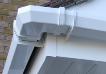 a finished guttering installation in Bristol